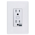 ClareVue In-Wall Receptacle Z Wave Plus